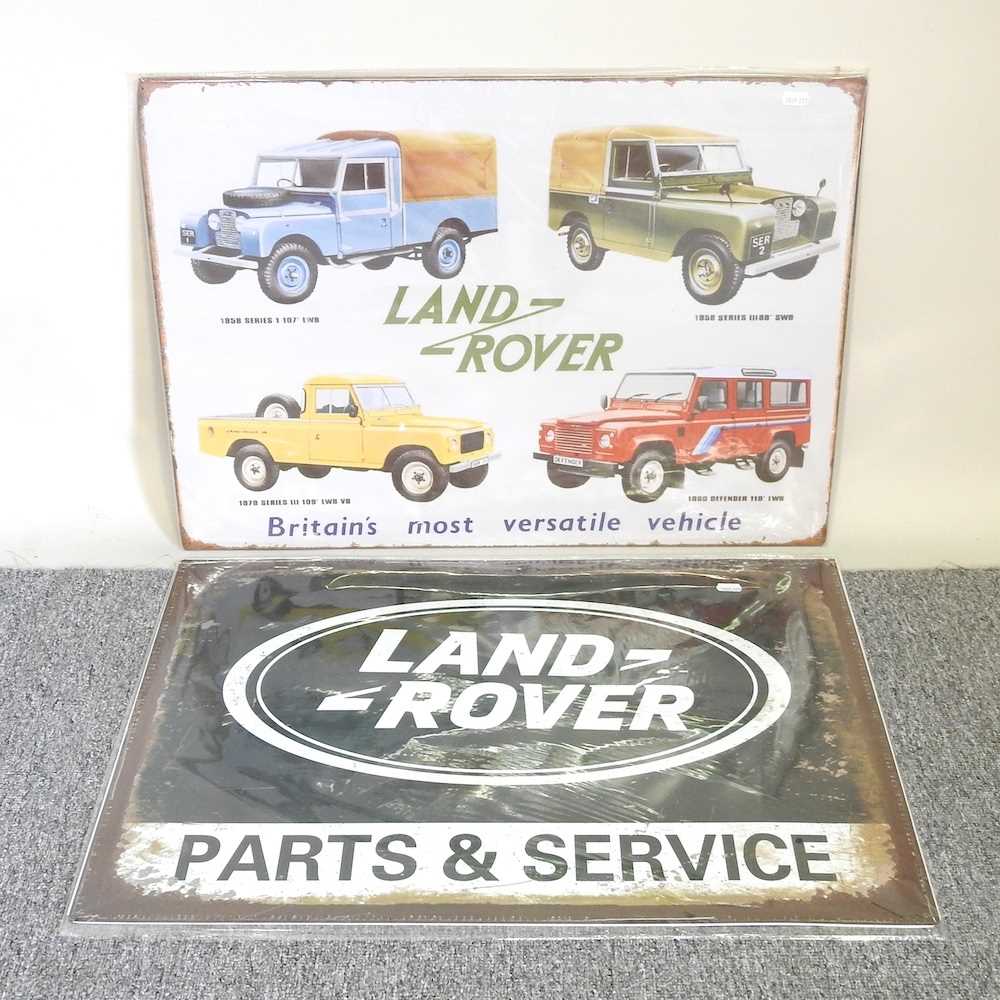 Lot 232 - Two Land Rover signs