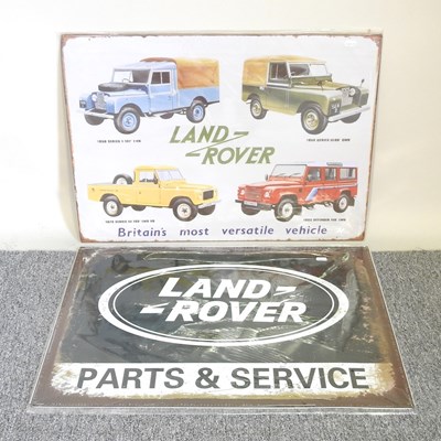 Lot 232 - Two Land Rover  signs