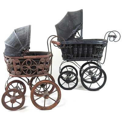 Lot 283 - Two vintage style prams