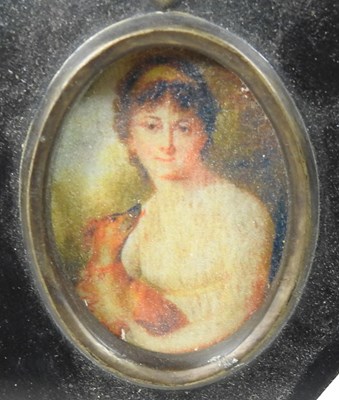 Lot 374 - Four miniature portraits