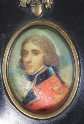 Lot 374 - Four miniature portraits