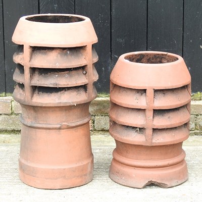 Lot 9 - A chimney pot and another