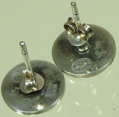 Lot 46 - A pair of Georg Jensen earrings