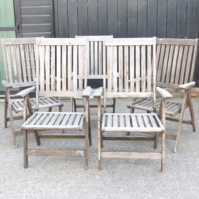 Lot 653 - A set of garden armchairs