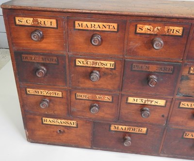 Lot 125 - A 19th century apothecary cabinet