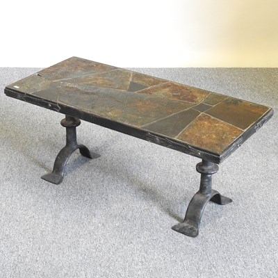 Lot 509 - A tiled coffee table