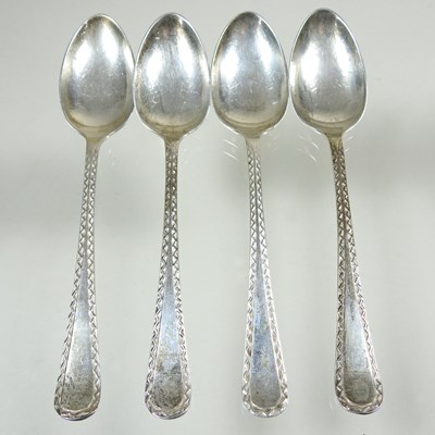 Lot 178 - A set of silver teaspoons