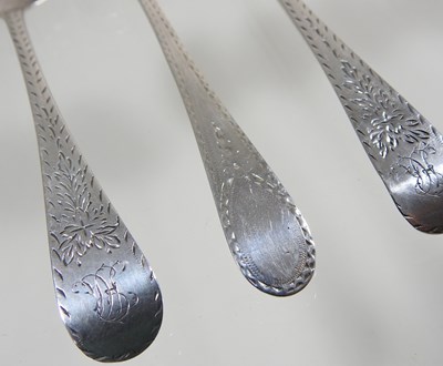 Lot 116 - A set of silver teaspoons