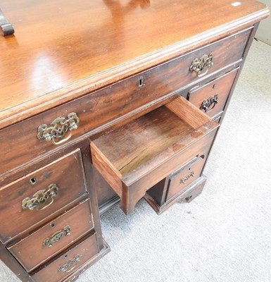 Lot 88 - A desk, chest and mirror