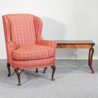 Lot 684 - A chair and table