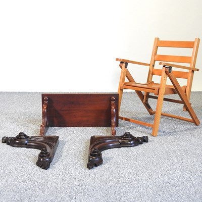 Lot 655 - A collection of brackets and a chair