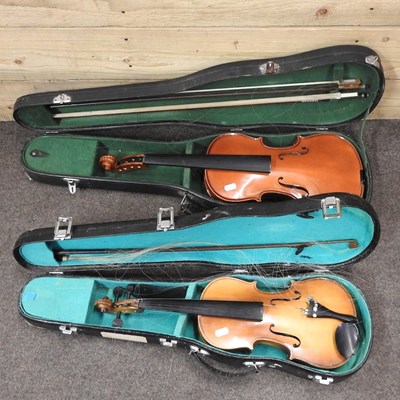 Lot 647 - Two violins