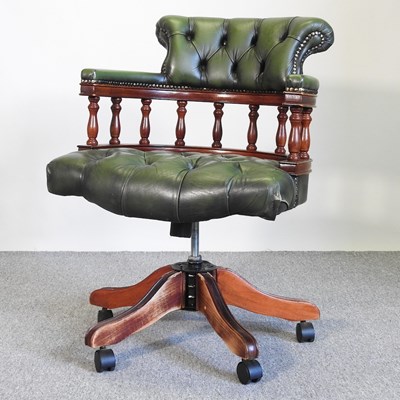 Lot 7 - A swivel desk chair