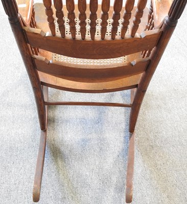 Lot 35 - An American rocking chair