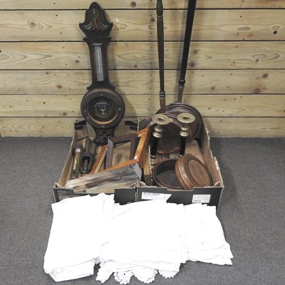 Lot 537 - Various metalwares and wooden items