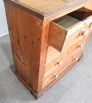 Lot 634 - An antique pine chest