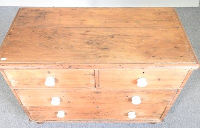 Lot 21 - A Victorian pine chest