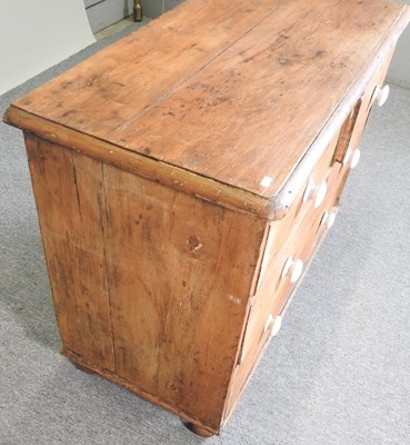 Lot 21 - A Victorian pine chest
