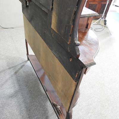 Lot 352 - A Victorian mirror back sideboard