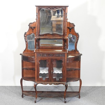 Lot 352 - A Victorian mirror back sideboard