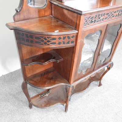 Lot 352 - A Victorian mirror back sideboard