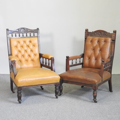 Lot 218 - Two Victorian armchairs