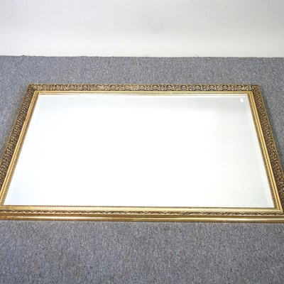 Lot 63 - A large gilt framed mirror