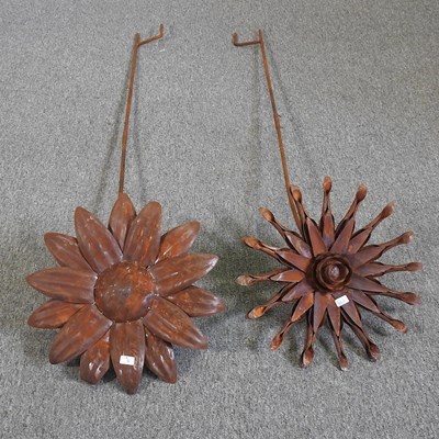 Lot 471 - A rusted flower head