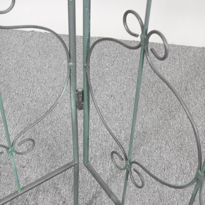 Lot 216 - A metal garden screen