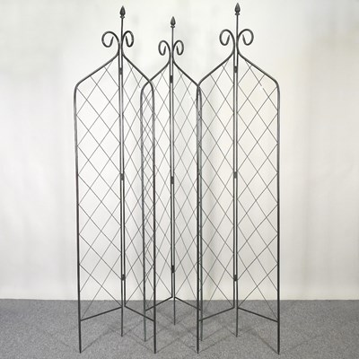 Lot 278 - A set of three folding trellis