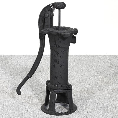 Lot 350 - A cast iron garden pump