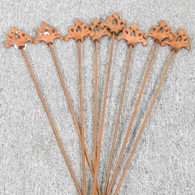 Lot 254 - A set of plant stakes