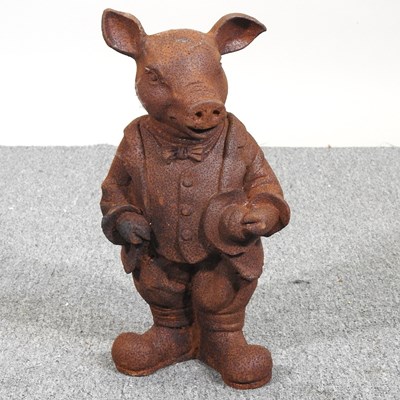 Lot 400 - A rusted metal Mr Pig