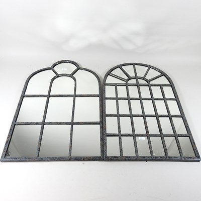 Lot 674 - Two small garden mirrors