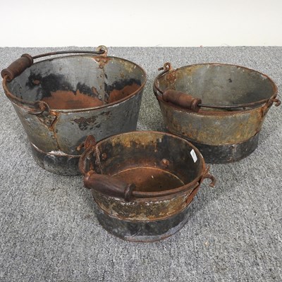 Lot 377 - A set of three planters