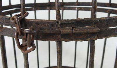 Lot 104 - A set of three bird cages