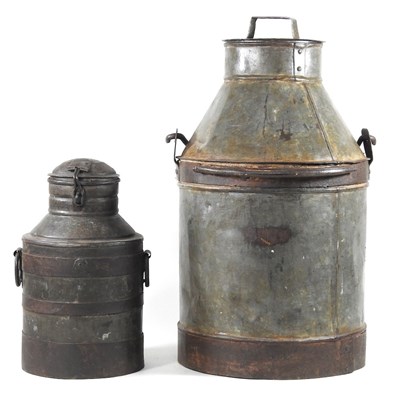 Lot 524 - Two milk churns