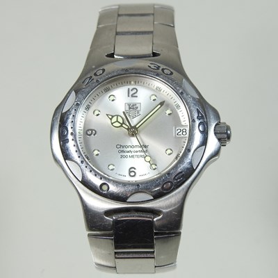 Lot 309 - A Tag Heuer steel cased automatic ladies wristwatch