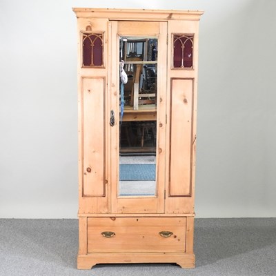 Lot 223 - An antique wardrobe