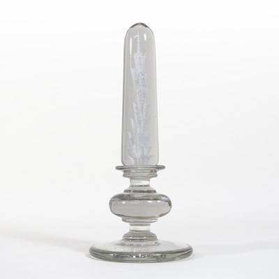 Lot 132 - A Regency glass wig stand