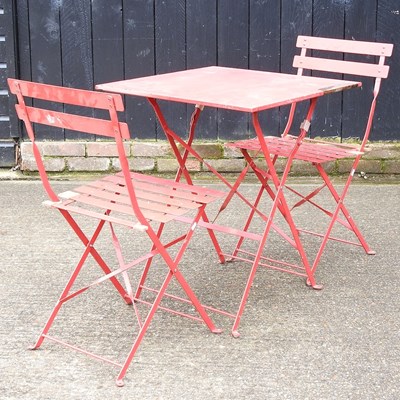 Lot 233 - A table and chairs