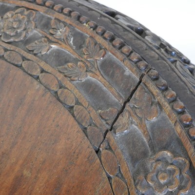 Lot 156 - A 19th century Burmese carved table