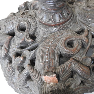 Lot 156 - A 19th century Burmese carved table