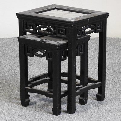 Lot 504 - An early 20th century Chinese nest of tables