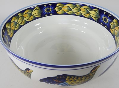 Lot 25 - A large Royal Copenhagen Blue Pheasant fruit bowl