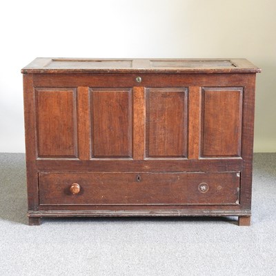 Lot 587 - An 18th century mule chest