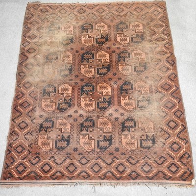 Lot 641 - A Turkish woollen rug