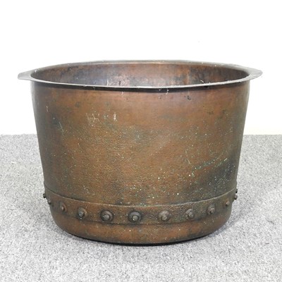 Lot 68 - An antique riveted copper