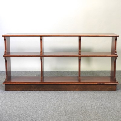 Lot 141 - A Victorian and later walnut open bookcase