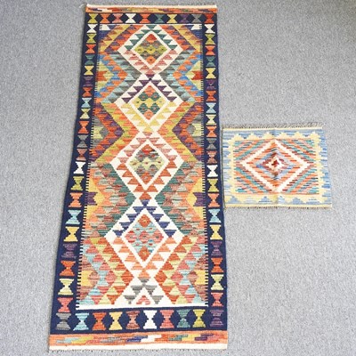 Lot 589 - Two kilim runners